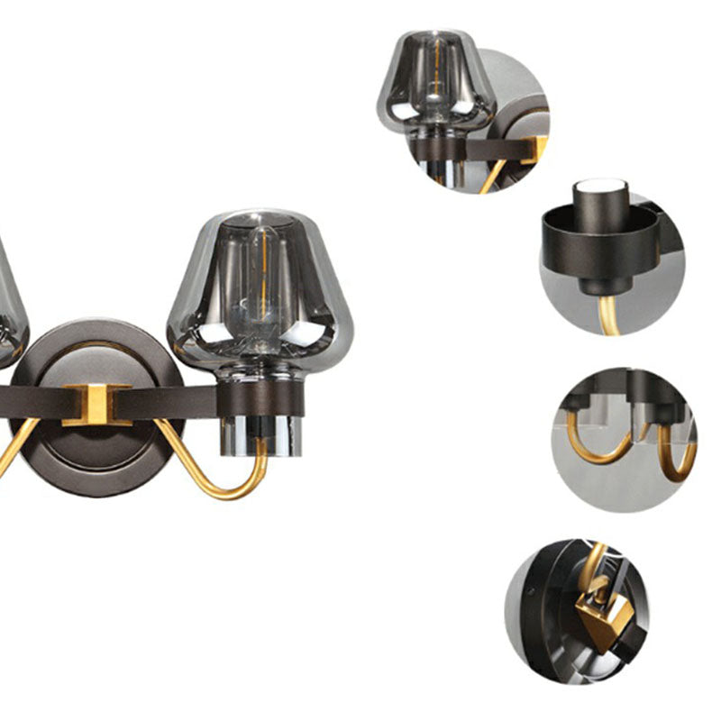 BowLift | Conical Veranda Wall-Mounted Lighting Glass 1-Light Post-Modern Wall Mount Fixture