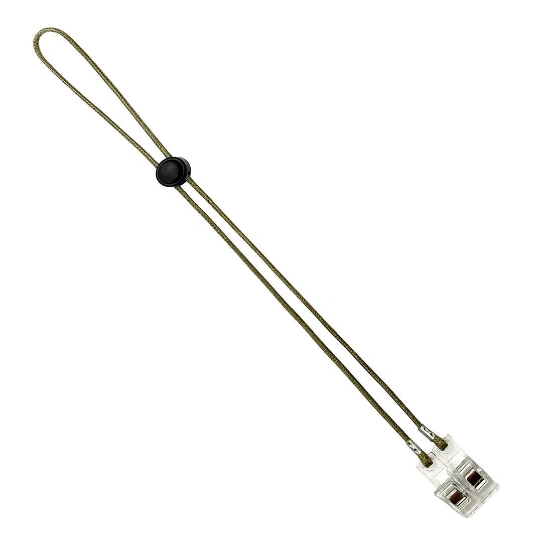 Adjustable Eyewear Retainer with Locking Clips Bowlift