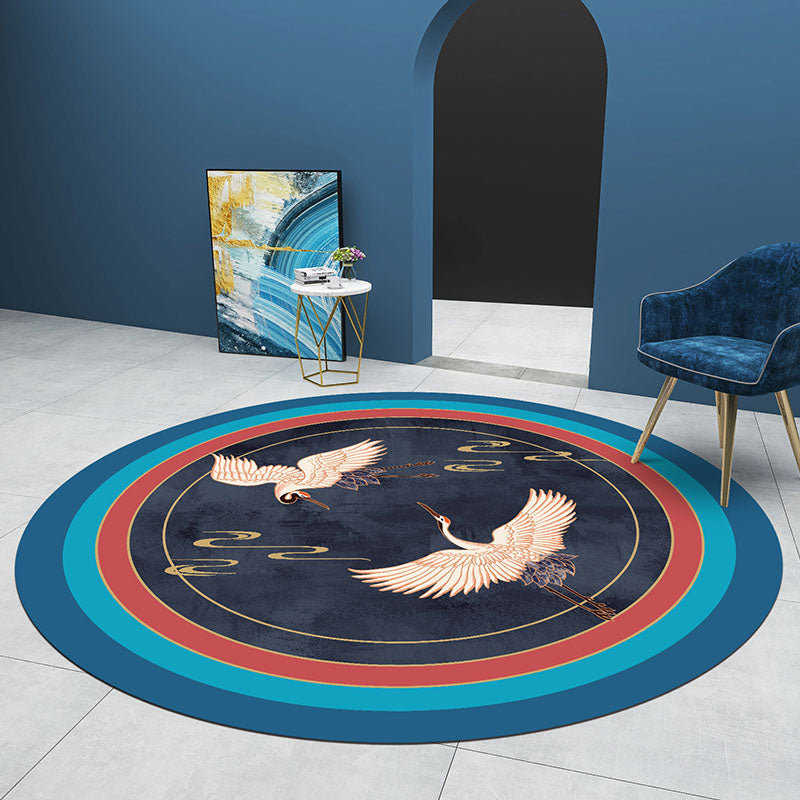BowLift | Majestic Oriental Carpet Multi Colored Print Rug Pet-friendly Non-slip Background Rug for Study Room