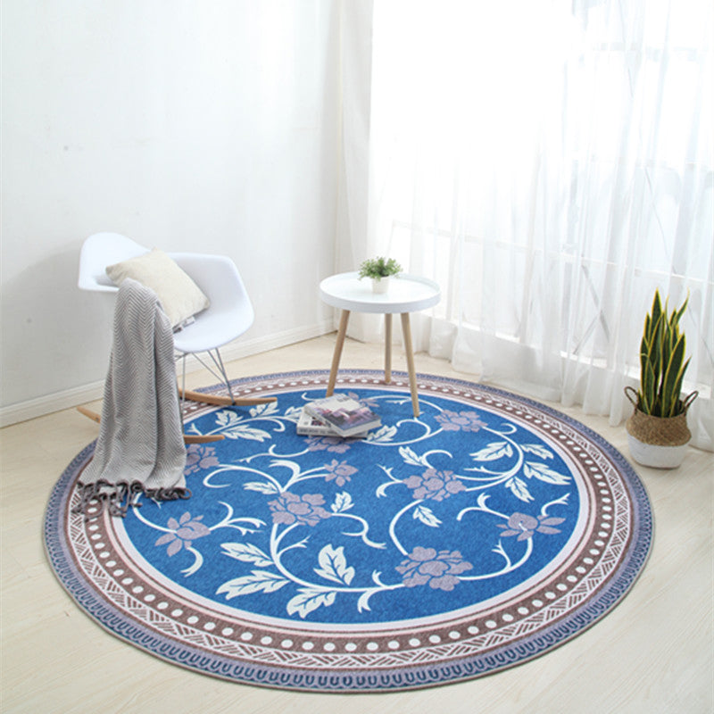 BowLift | Chinese Landscape Print Rug Multicolor Polypropylene Rug Anti-Skid Back Stain Resistant Pet Friendly Rug for the Living Room