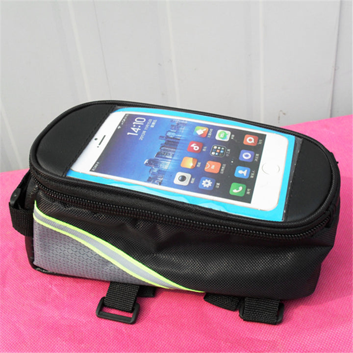 Waterproof Bicycle Handlebar Phone Bag with Touchscreen Window and Reflective Safety Strip Bowlift