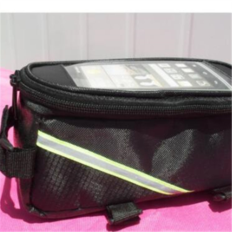 Waterproof Bicycle Handlebar Phone Bag with Touchscreen Window and Reflective Safety Strip Bowlift