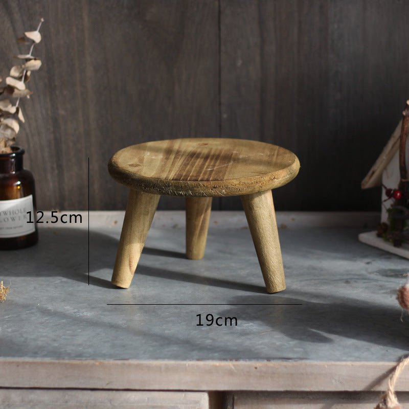 Stylish wooden footstool Bowlift