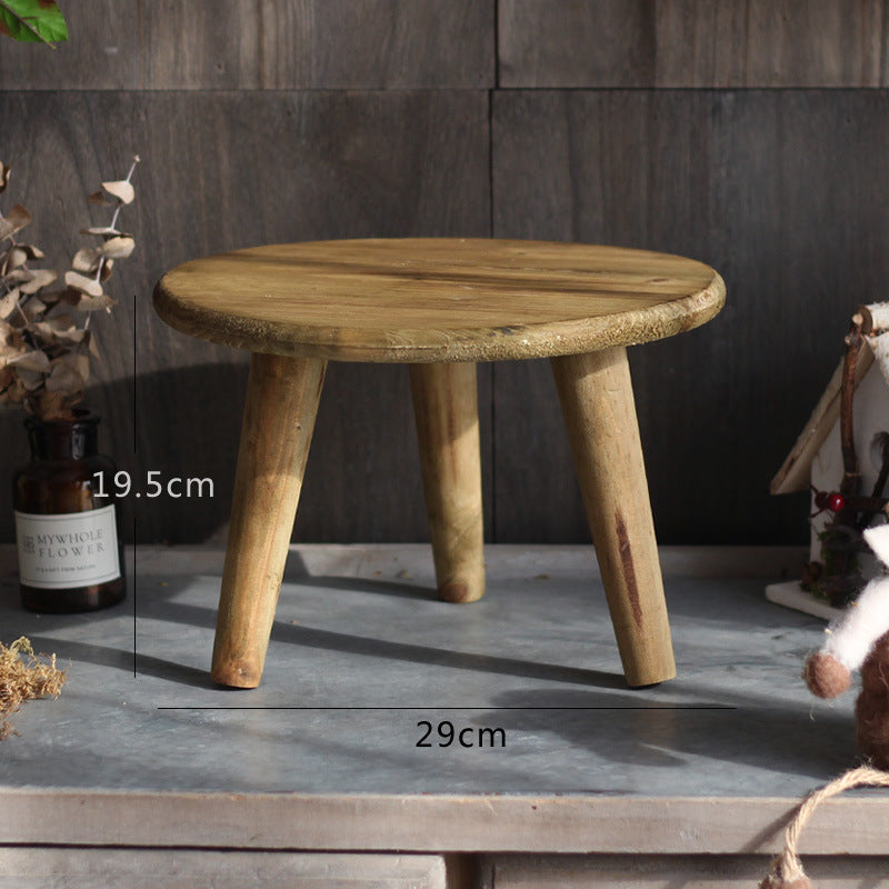 Stylish wooden footstool Bowlift