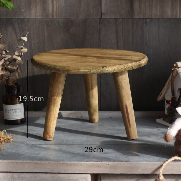 Stylish wooden footstool Bowlift