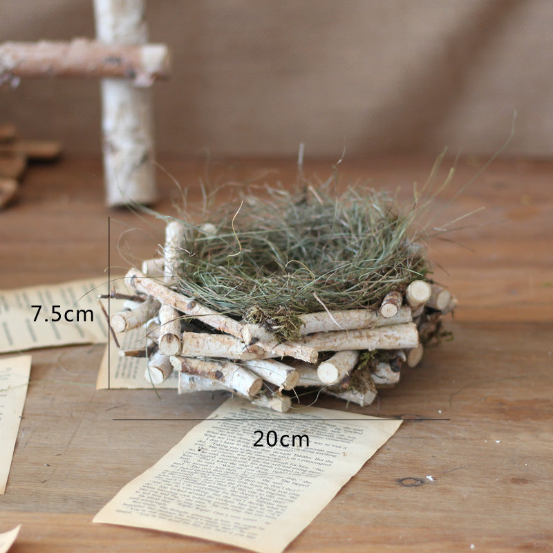 Decorative natural basket made of birch wood Bowlift
