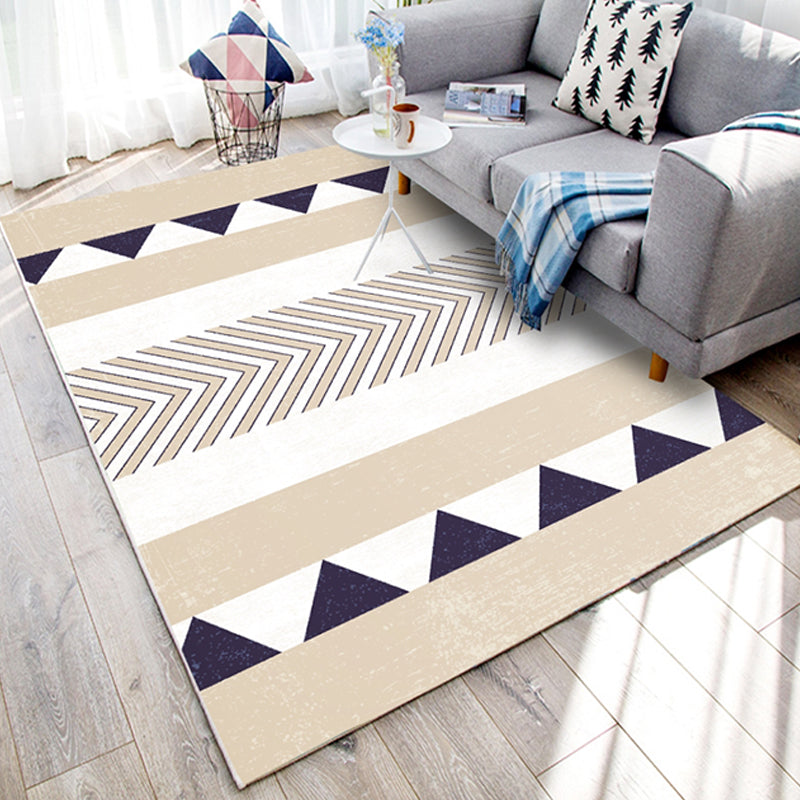 BowLift | Southwest Tribal Print Rug Multicolor Polypropylene Rug Non-Slip Pet Friendly Washable Rug for the Living Room