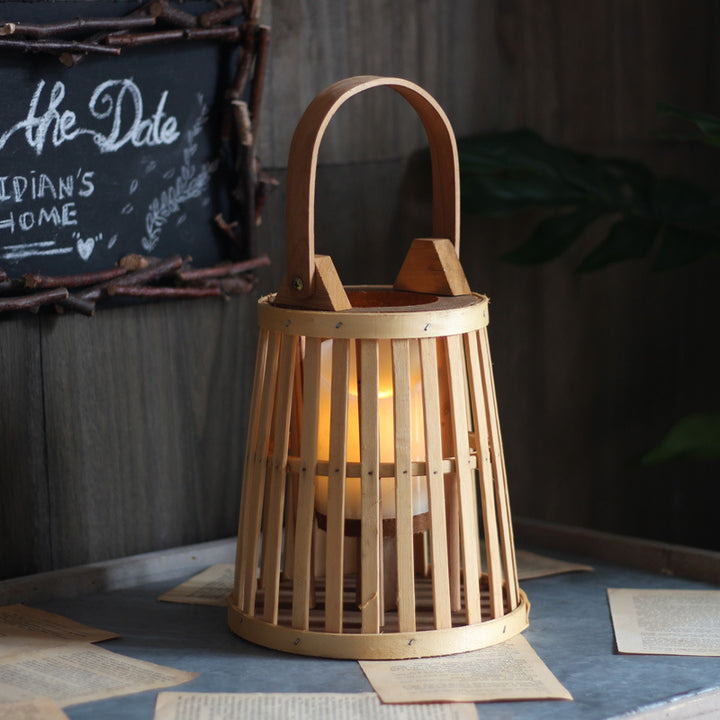 Handcrafted wooden lantern Bowlift