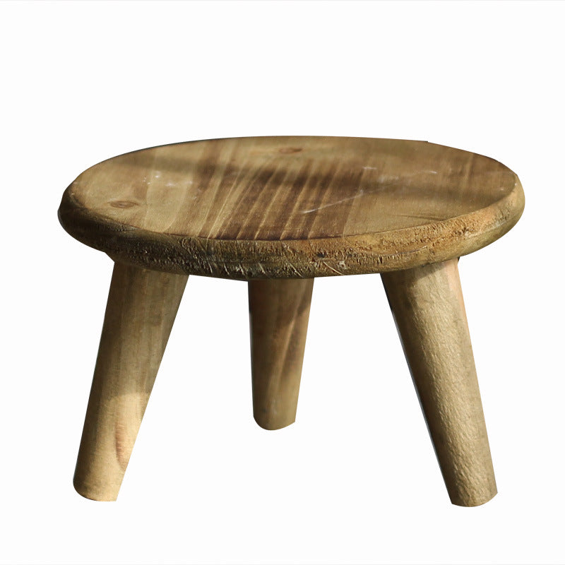 Stylish wooden footstool Bowlift