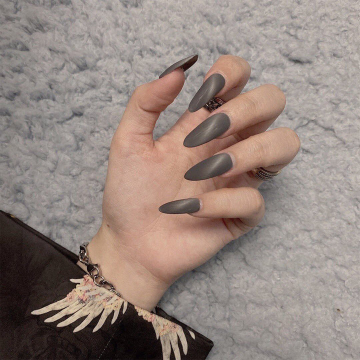 Elegant Stiletto Nails with Matte Finish Bowlift
