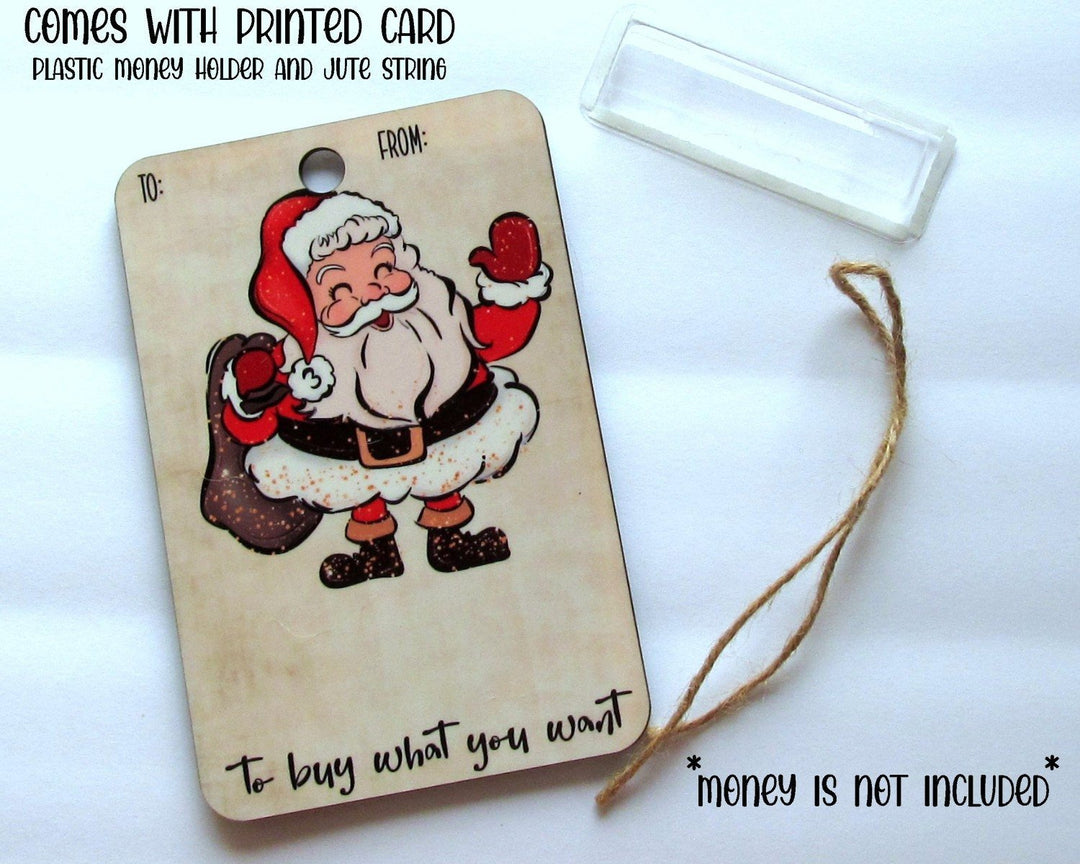BowLift | Christmas Money Holder Ornament | Wooden Hanging Decoration | Handcrafted Holiday Gift Surprise