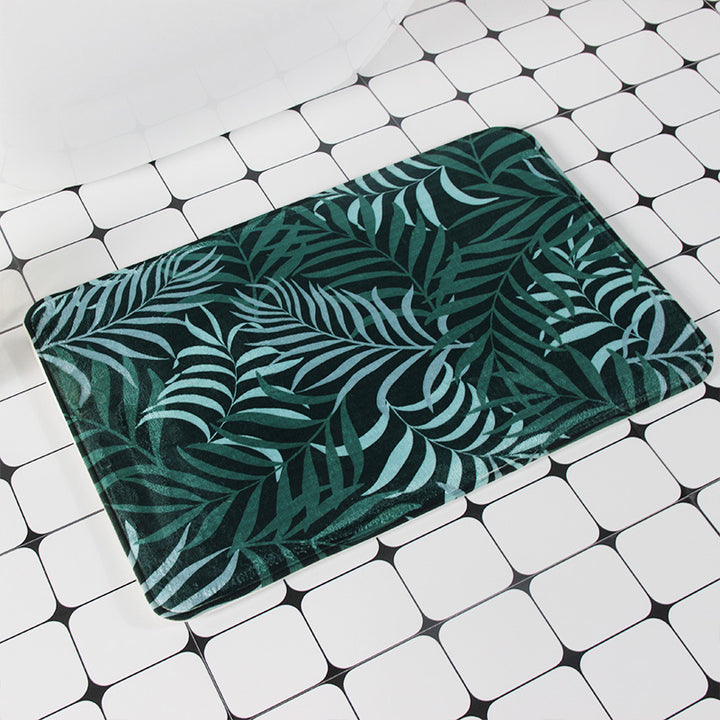 Contemporary Striped Bathroom Mat Bowlift
