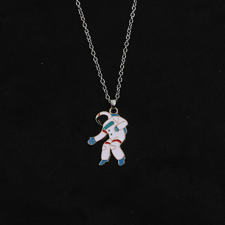 Astronaut Pendant Necklace Bowlift
