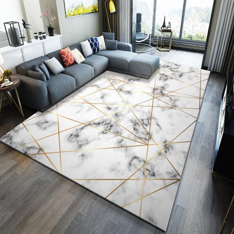 Fashion Modernism Rug Multicolored geometric rug Stain resistant Machine washable non-slip backing Rug for the family room | Bowlift