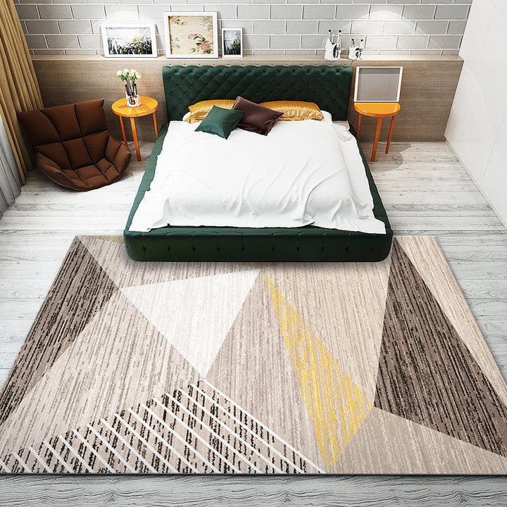 Fashion Modernism Rug Multicolored geometric rug Stain resistant Machine washable non-slip backing Rug for the family room | Bowlift