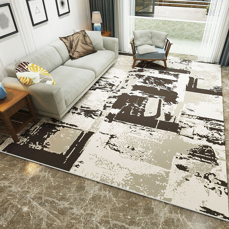 Fashion Modernism Rug Multicolored geometric rug Stain resistant Machine washable non-slip backing Rug for the family room | Bowlift