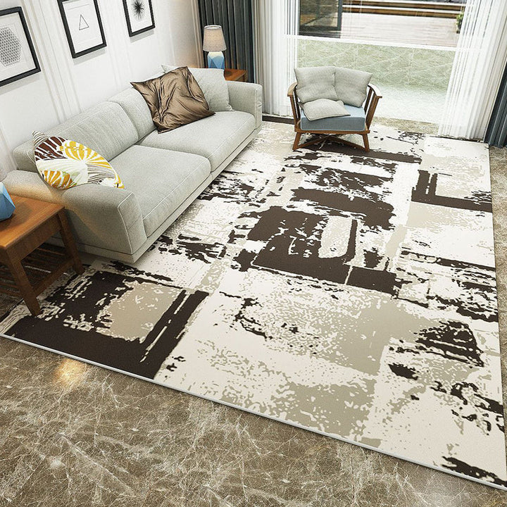 Fashion Modernism Rug Multicolored geometric rug Stain resistant Machine washable non-slip backing Rug for the family room | Bowlift