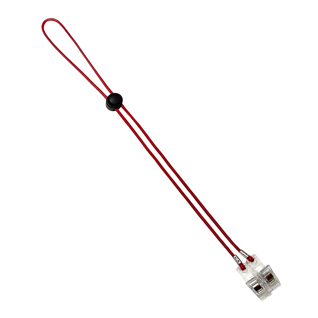 Adjustable Eyewear Retainer with Locking Clips Bowlift