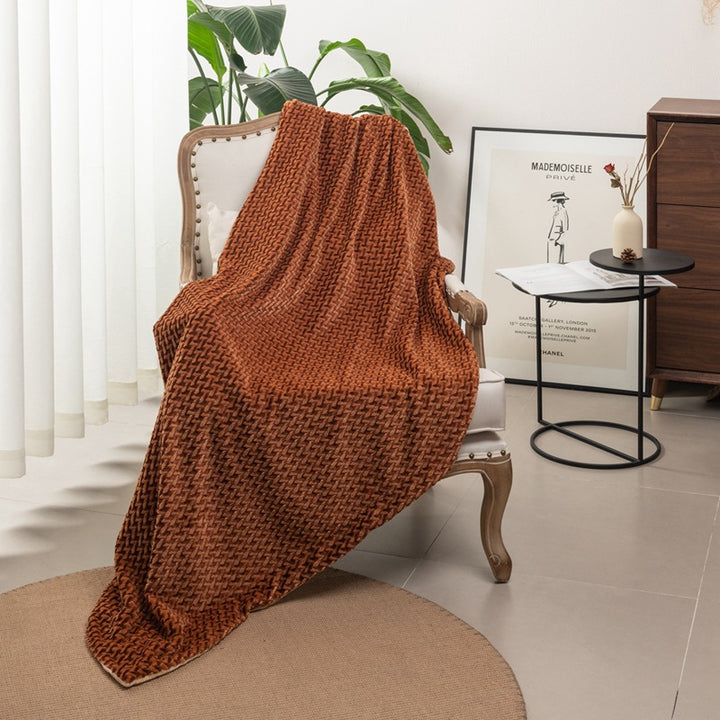 Women's cuddly blanket with elegant cable pattern Bowlift