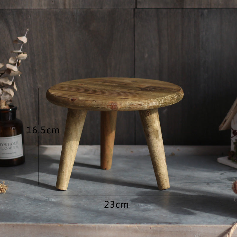 Stylish wooden footstool Bowlift