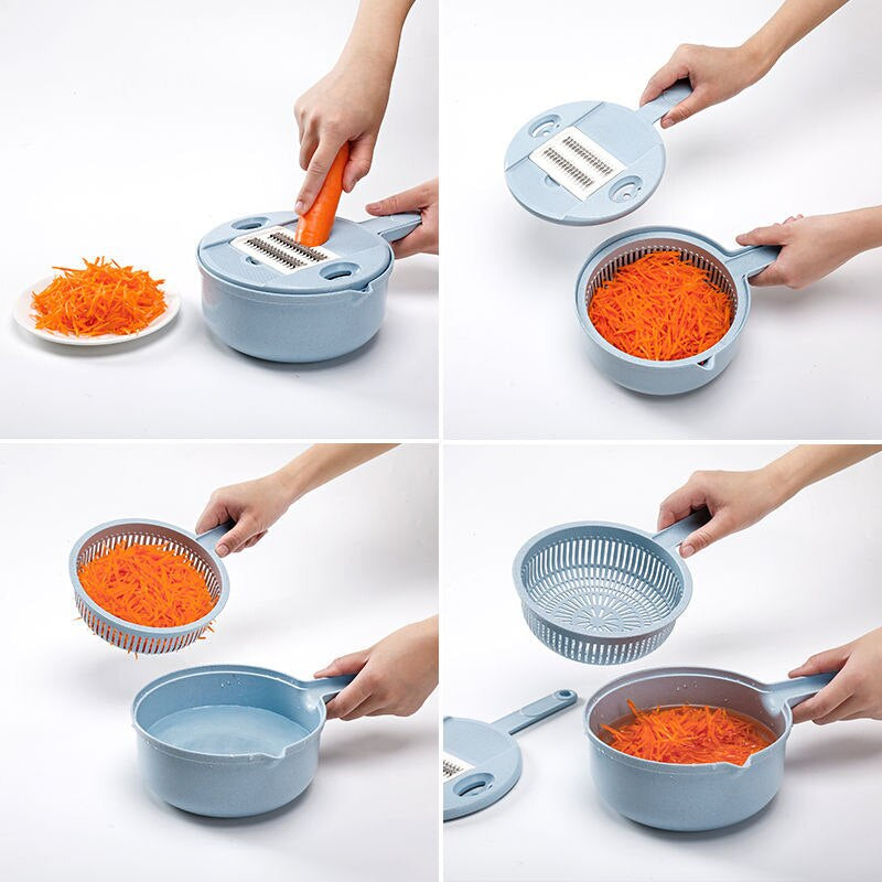 BowLift | 11pcs Multifunctional Stainless Steel Vegetable Slicer Kit