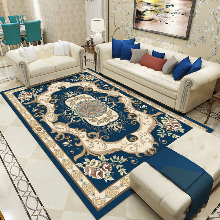 BowLift | Olden Floral Pattern Carpet Multicolored Polyester Indoor Rug Non-Slip Backing Pet Friendly Rug for Living Room