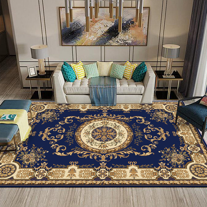 BowLift | Multi-Colored Flower Print Rug Synthetic Antique Indoor Rug Non-Slip Backing Easy Maintenance Area Rug for the Living Room