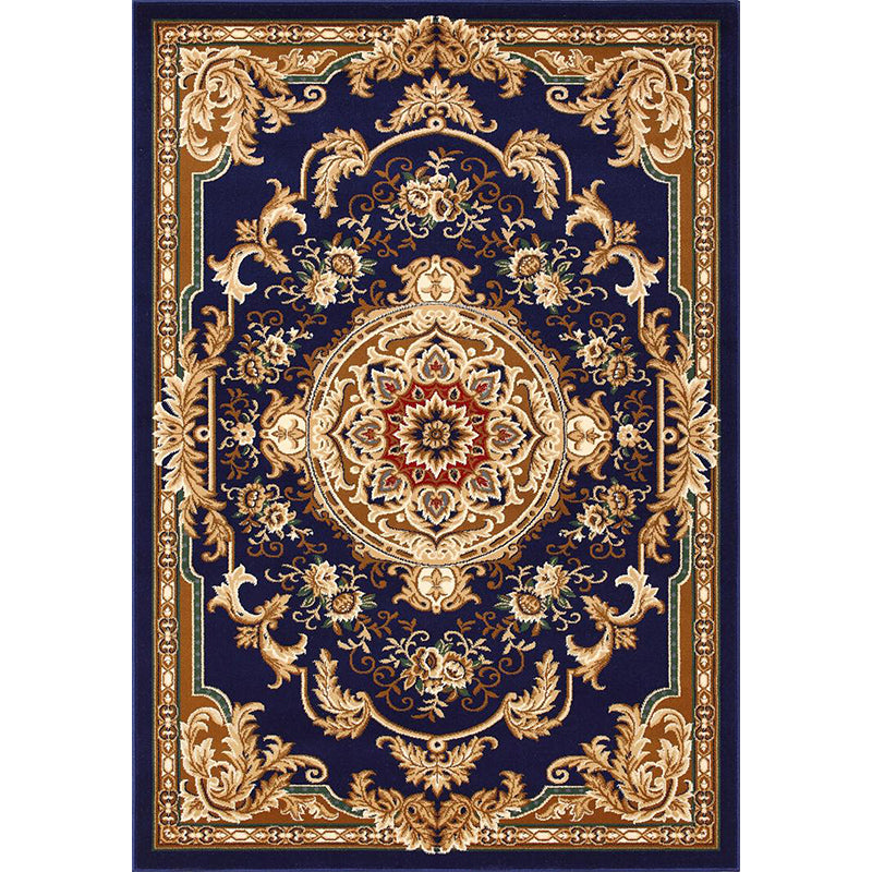 BowLift | Olden Floral Printed Carpet Multicolored Synthetic Area Rug Pet Friendly Easy Care Indoor Cover for Living Room