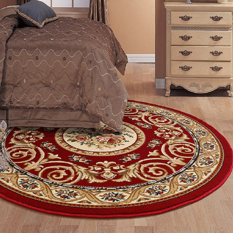 BowLift | Olden Flower Printed Rug Multicolored Synthetic Area Rug Pet Friendly Washable Indoor Rug for Bedroom