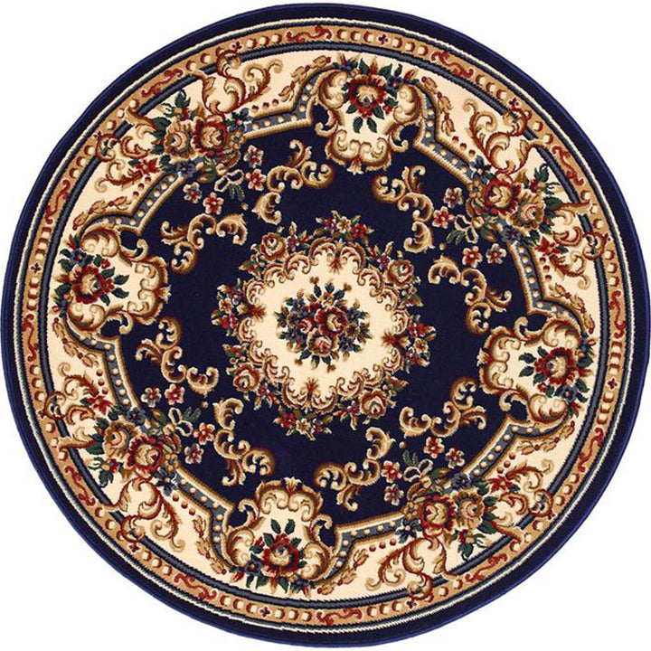 BowLift | Olden Flower Printed Rug Multicolored Synthetic Area Rug Pet Friendly Washable Indoor Rug for Bedroom