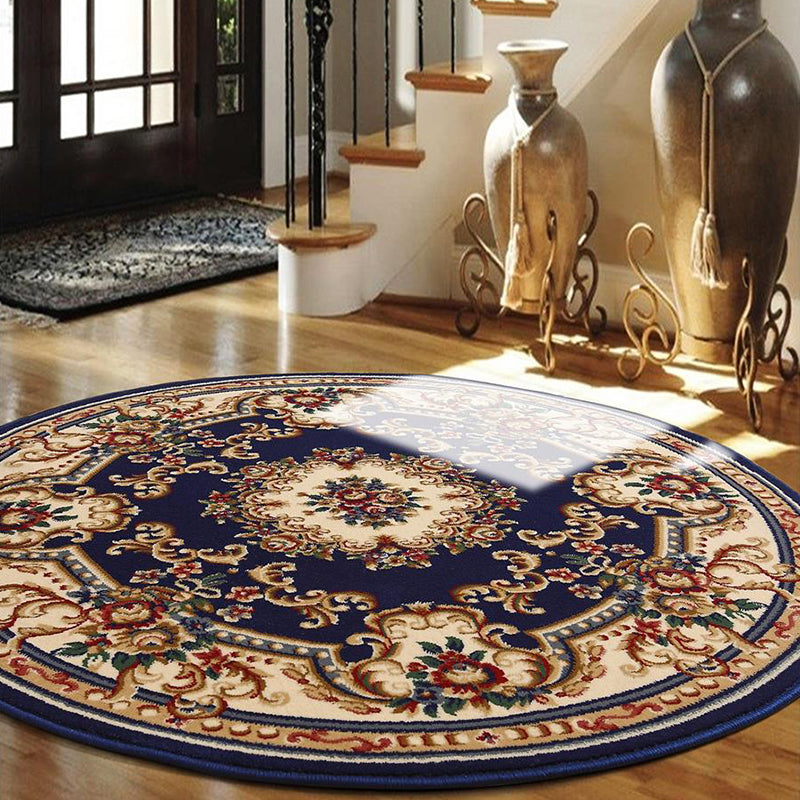 BowLift | Olden Flower Printed Rug Multicolored Synthetic Area Rug Pet Friendly Washable Indoor Rug for Bedroom