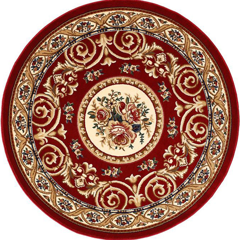 BowLift | Olden Flower Printed Rug Multicolored Synthetic Area Rug Pet Friendly Washable Indoor Rug for Bedroom