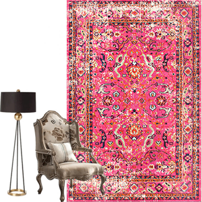 Moroccan Salon Rug Multicolor geometric pattern rug Polypropylene non-slip easy care rug | Bowlift