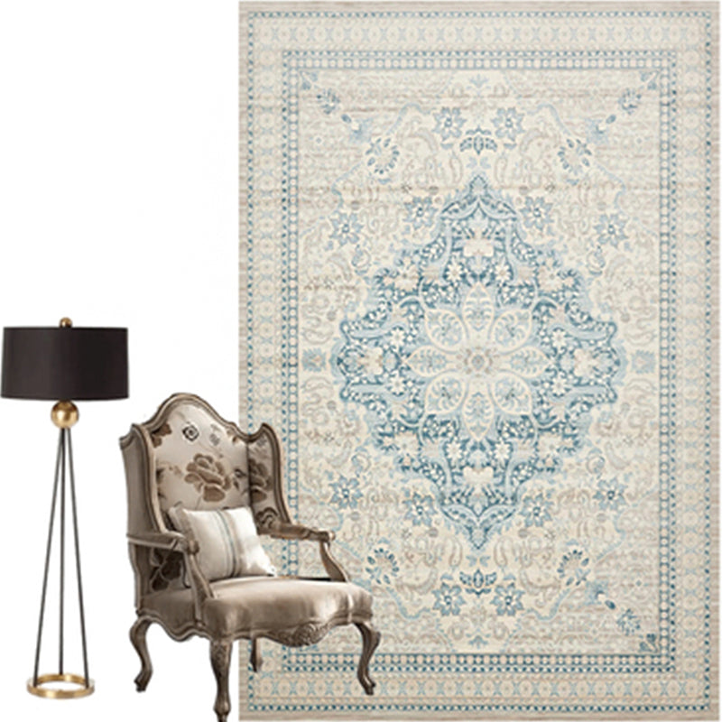 Moroccan Salon Rug Multicolor geometric pattern rug Polypropylene non-slip easy care rug | Bowlift