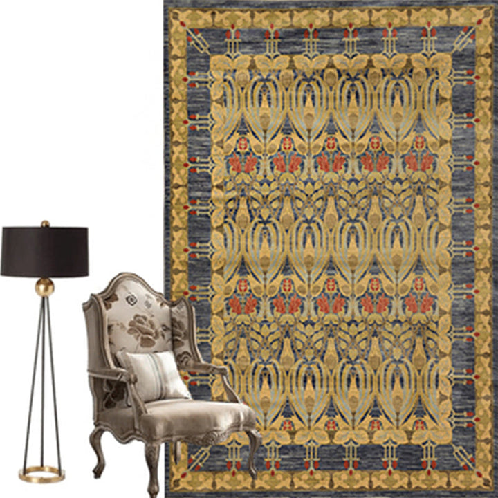 Moroccan Salon Rug Multicolor geometric pattern rug Polypropylene non-slip easy care rug | Bowlift