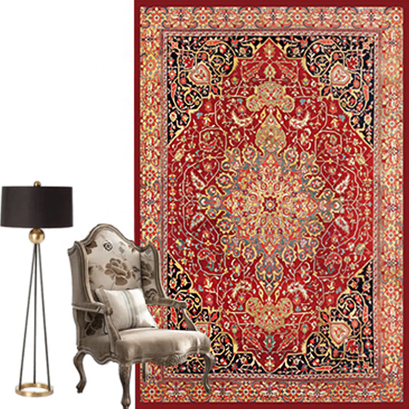Moroccan Salon Rug Multicolor geometric pattern rug Polypropylene non-slip easy care rug | Bowlift