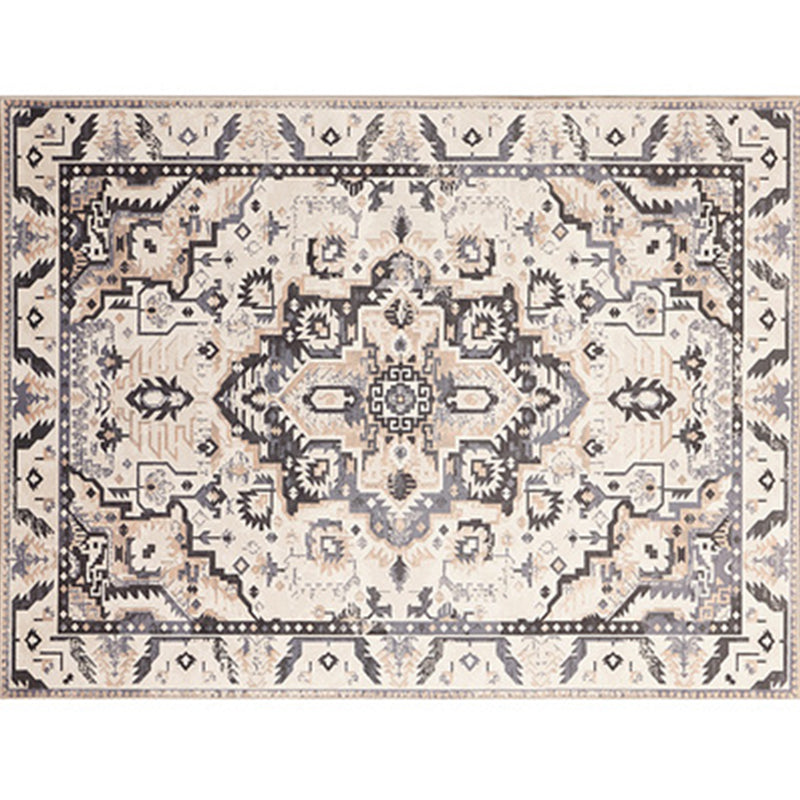 Lässiger Shabby Chic Teppich Bunt Geometrisches Muster Teppich Rutschfeste Rückseite Fleckenresistenter Teppich für den Raum | Bowlift