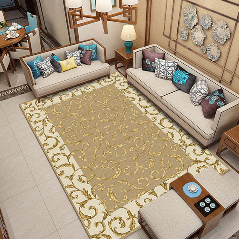 BowLift | Classic printed rug with floral pattern multicolored indoor rug non-slip backing pet-friendly rug