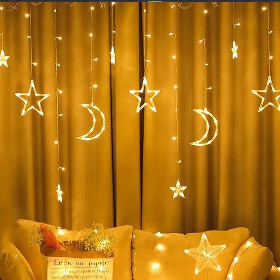 BowLift | Star Moon LED Festival Decoration Atmosphere Decoration Plastic String Lights