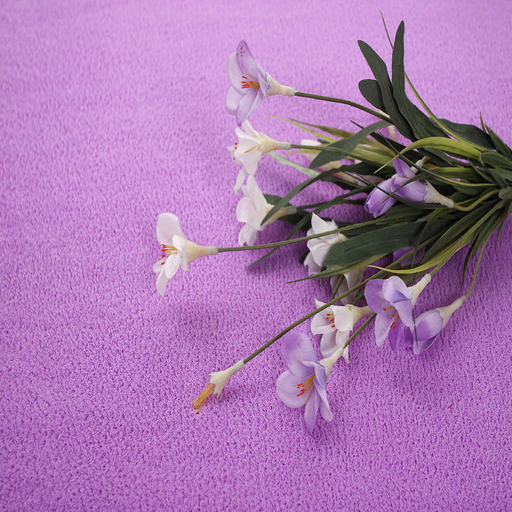 Casual bedroom rug Multicolored Solid indoor rug PVC Non-slip Easy-care Washable rug | Bowlift
