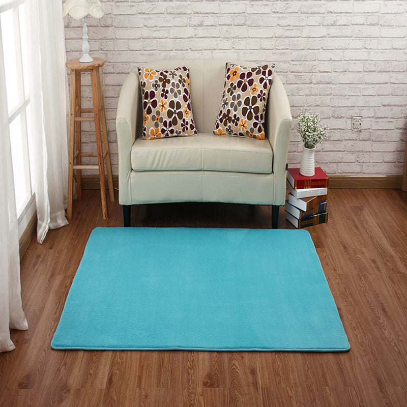 Casual bedroom rug Multicolored Solid indoor rug PVC Non-slip Easy-care Washable rug | Bowlift