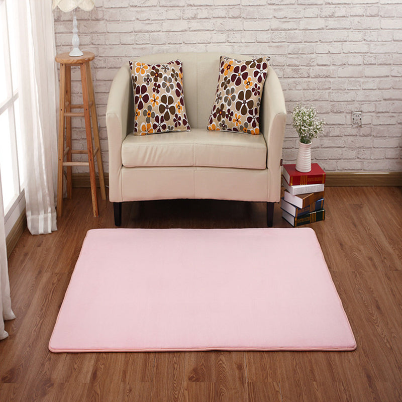 Casual bedroom rug Multicolored Solid indoor rug PVC Non-slip Easy-care Washable rug | Bowlift