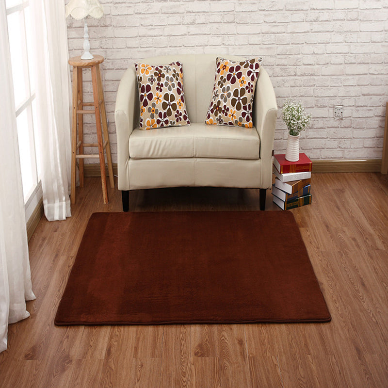 Casual bedroom rug Multicolored Solid indoor rug PVC Non-slip Easy-care Washable rug | Bowlift