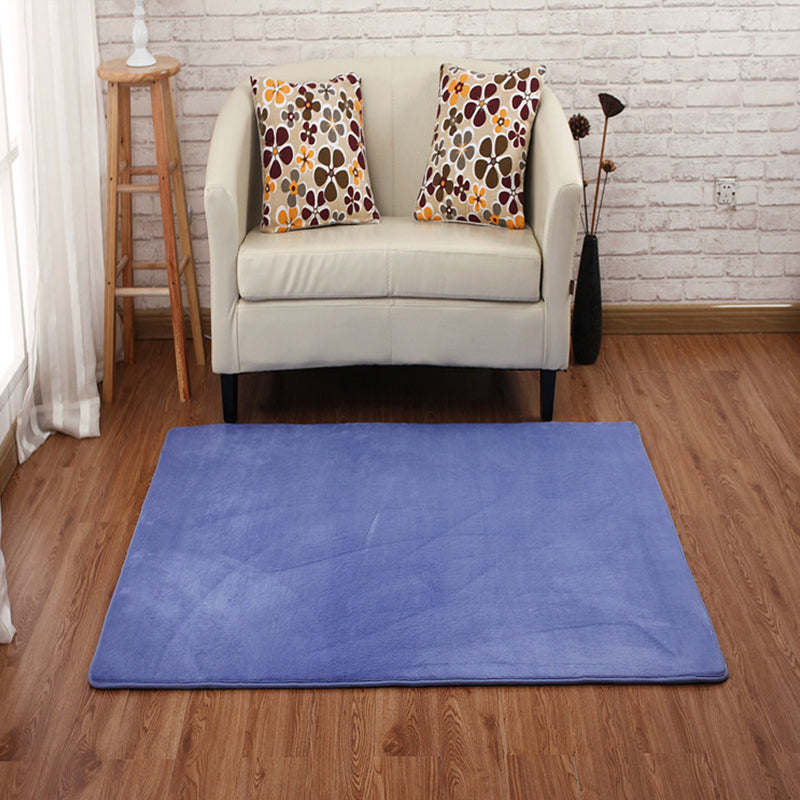 Casual bedroom rug Multicolored Solid indoor rug PVC Non-slip Easy-care Washable rug | Bowlift