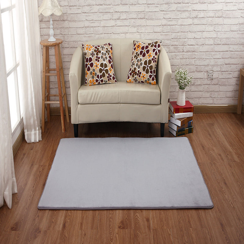 Casual bedroom rug Multicolored Solid indoor rug PVC Non-slip Easy-care Washable rug | Bowlift