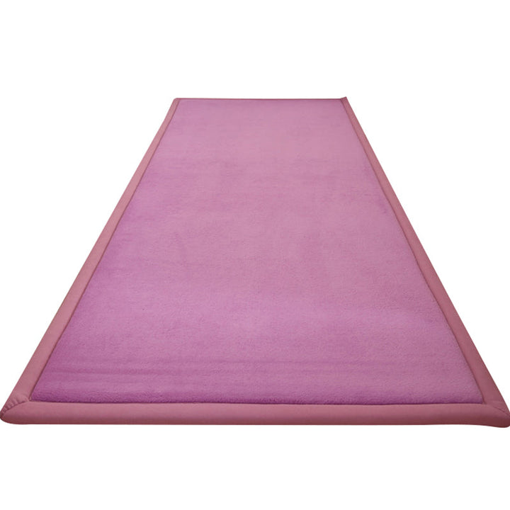 Modern solid color rug Multicolored cotton blend rug Easy care Pet friendly area rug for the living room | Bowlift
