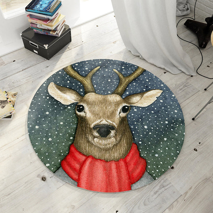 Modern living room rug Multicolored rug with animal print Polyester Non-slip backing Easy-care rug | Bowlift
