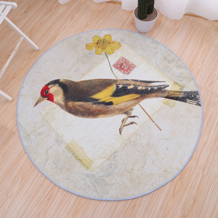 Sweet Bedroom Rug Multicolored Animal Print Rug PVC Easy Care Stain Resistant Indoor Rug | Bowlift