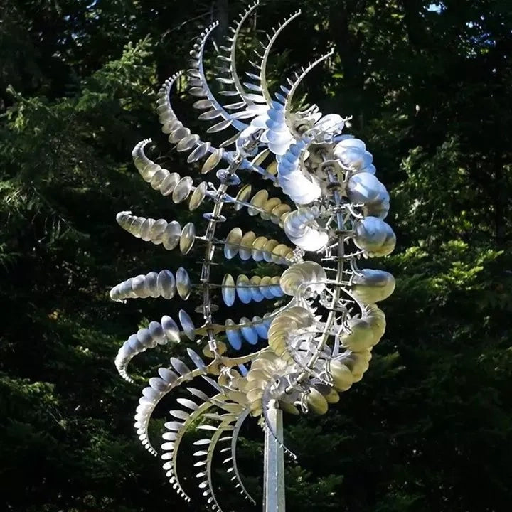 BowLift | a unique kinetic wind turbine made of metal