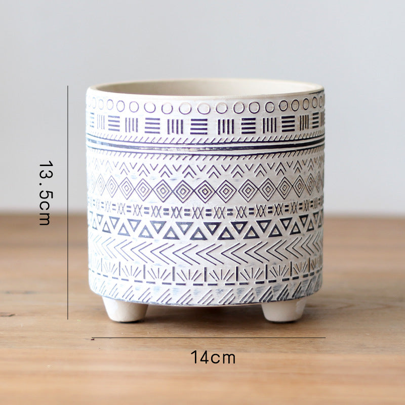 Decorative flower pot with elegant pattern Bowlift